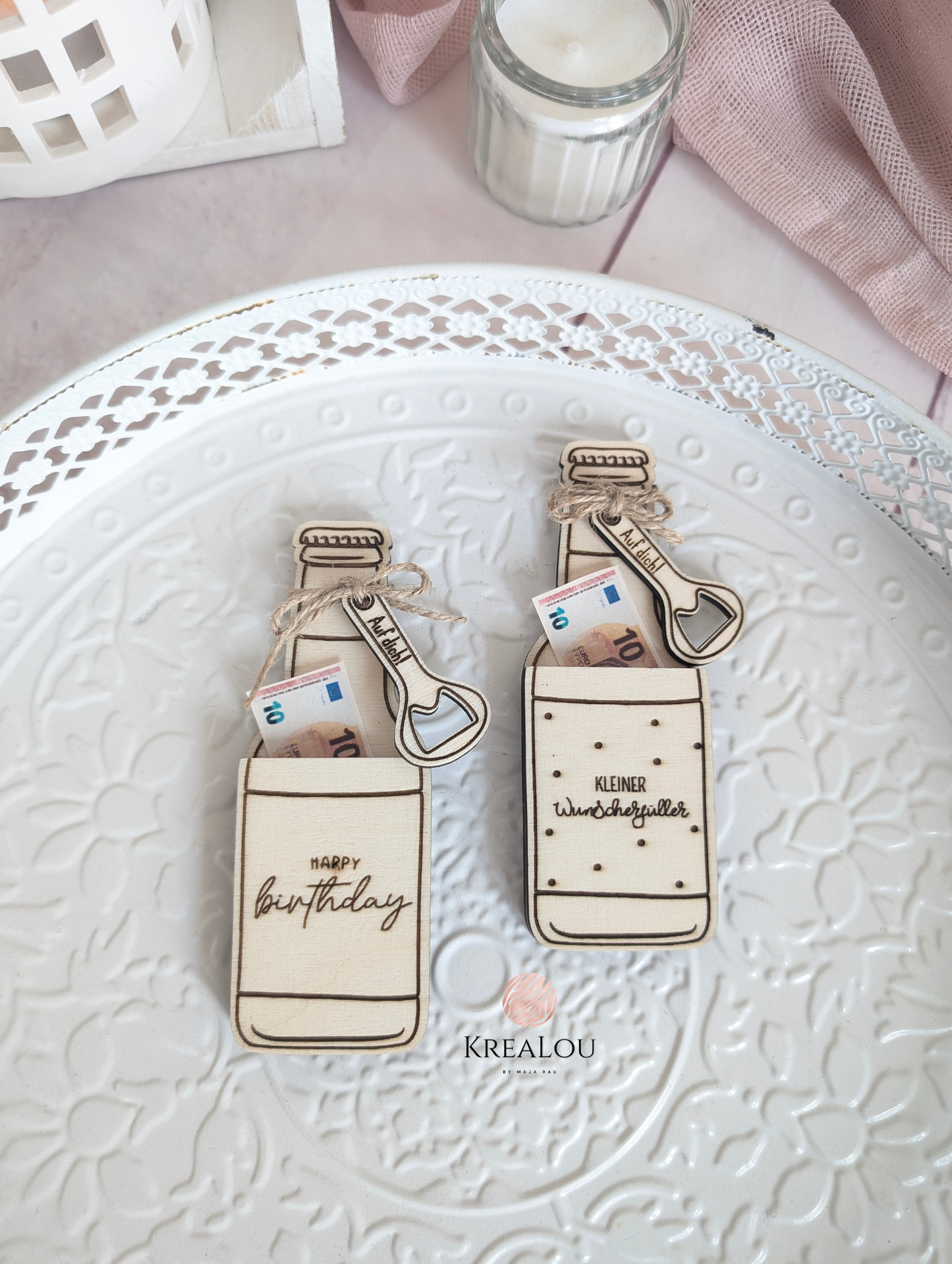 Laserdatei Geldgeschenk Bierflasche | inkl. Gewerbelizenz