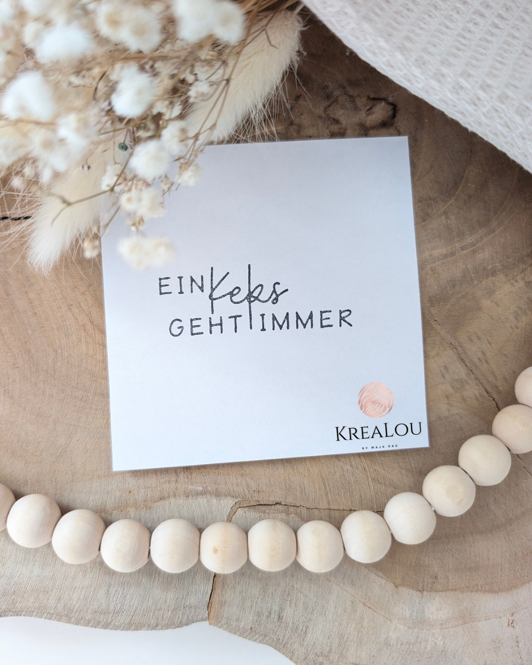 Stempel "Ein Keks geht immer"