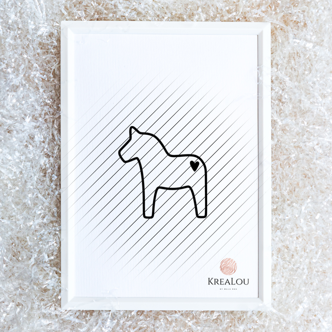 Plotterdatei Dalapferd | inkl. Gewerbelizenz