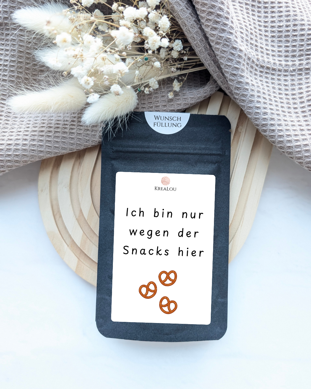 Ich bin nur wegen der Snacks hier | Gewürztütchen