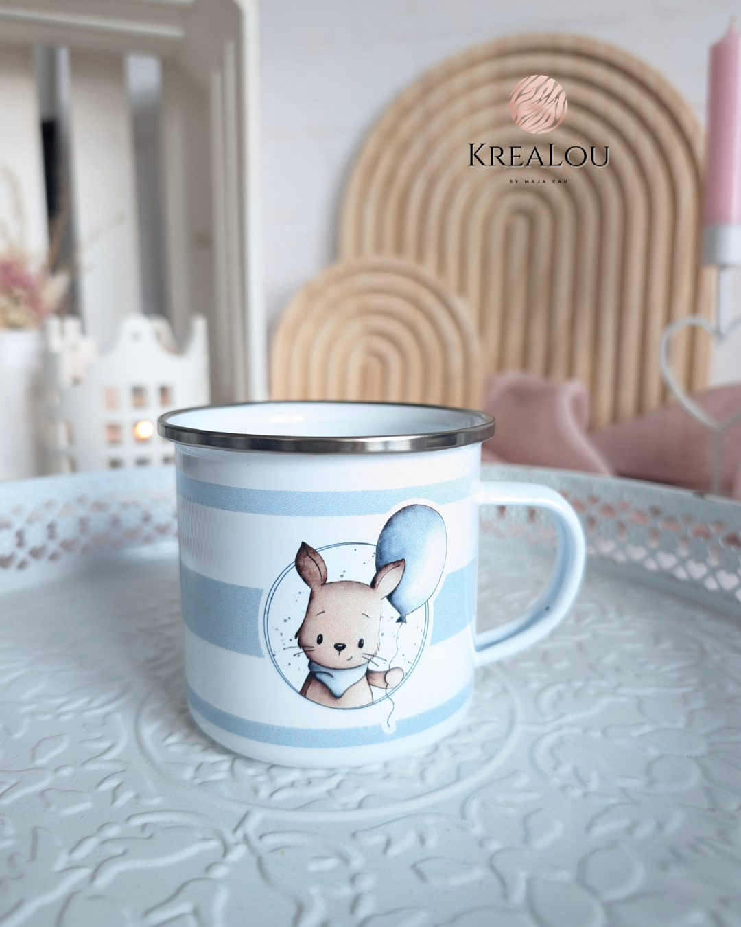 Emaillebecher „Kleine Freunde“