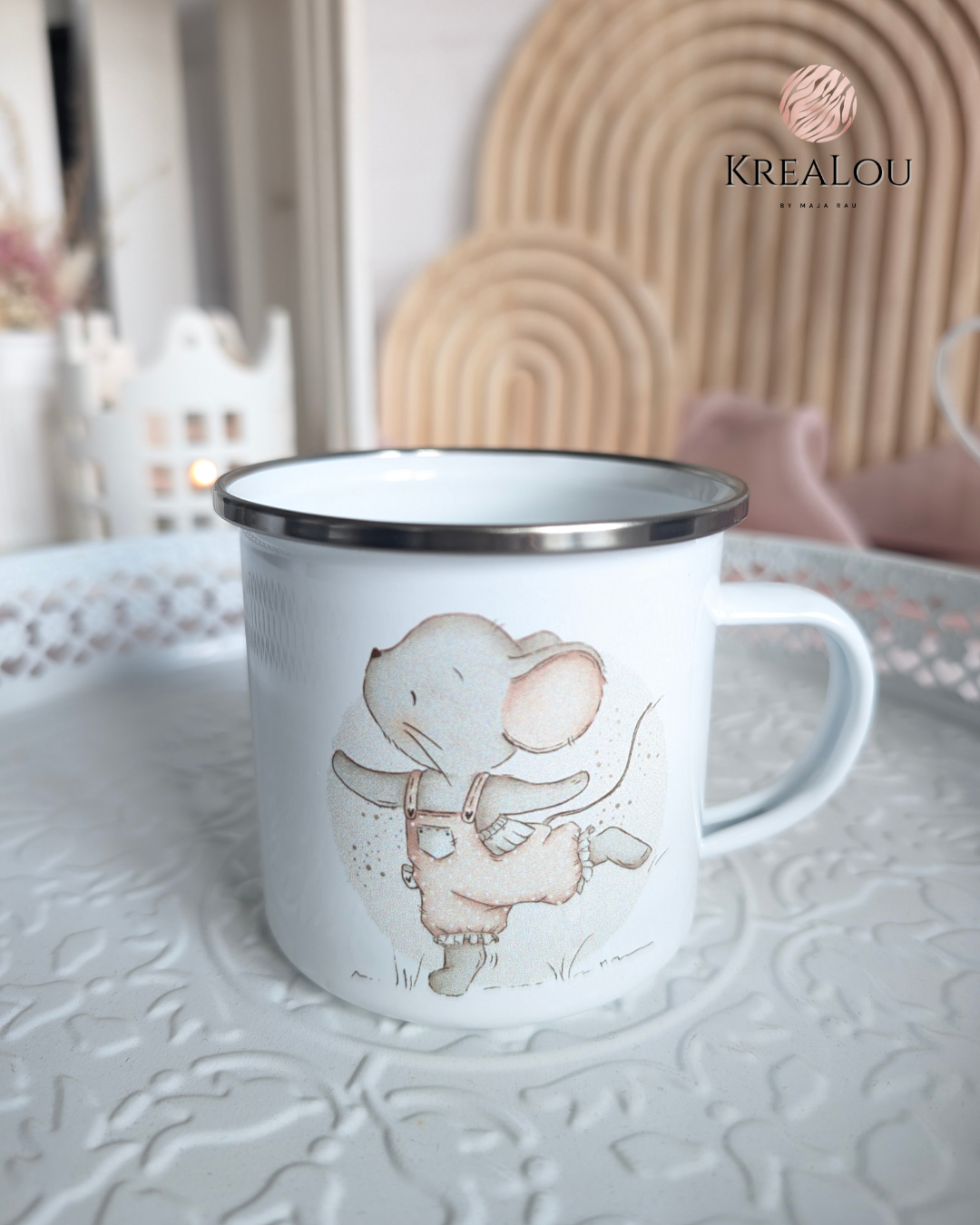 Emaillebecher „Zauberhafte Mäuse“