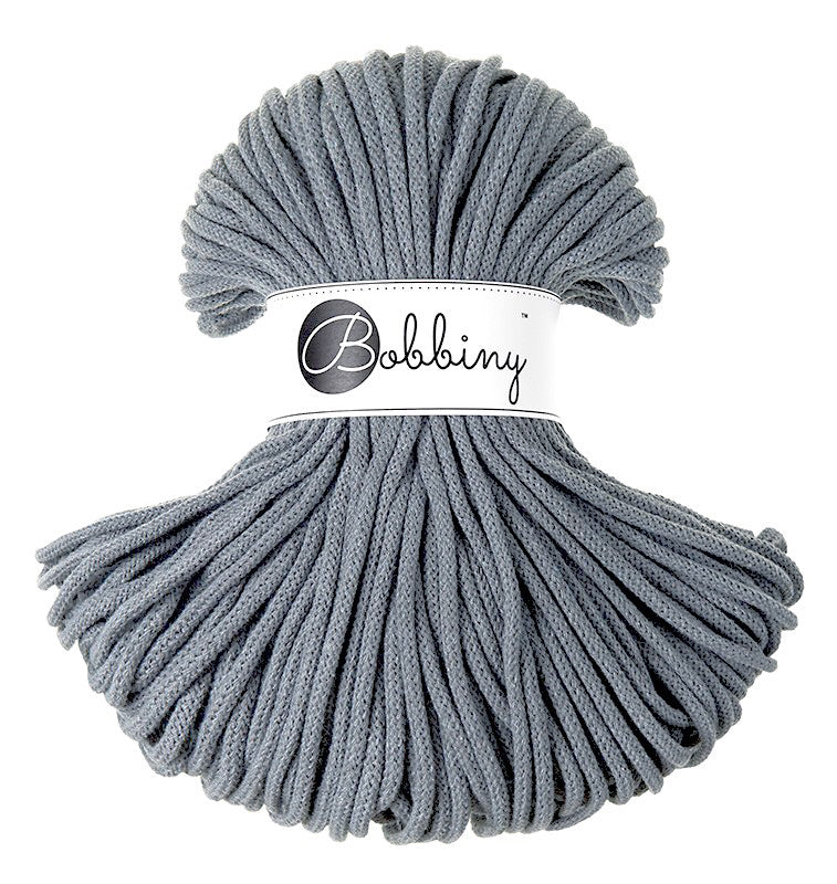 Bobbiny Premium Kordel 5mm x 100 Meter STEEL