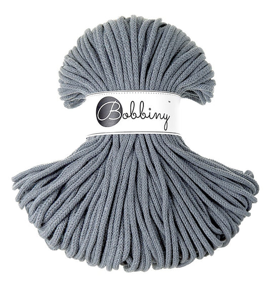 Bobbiny Premium Kordel 5mm x 100 Meter STEEL