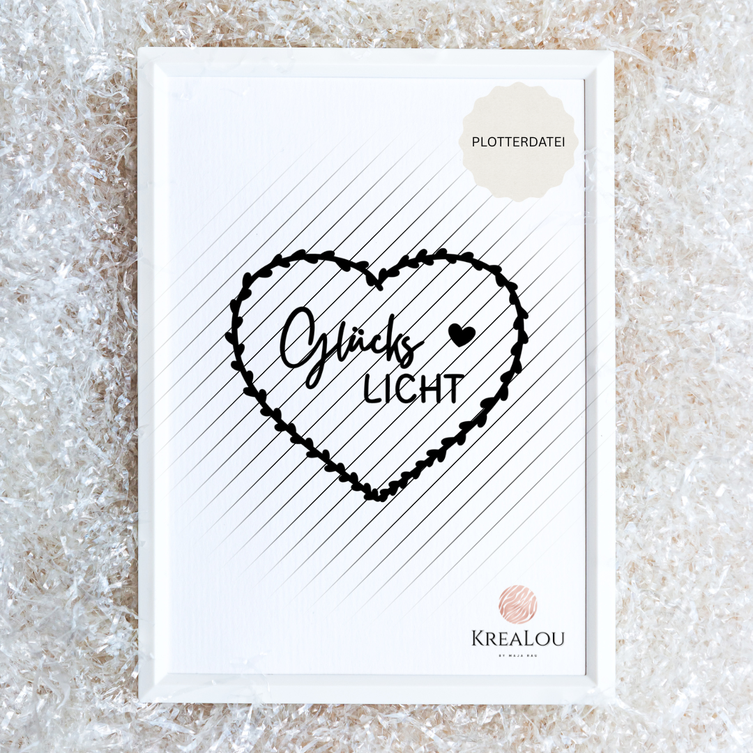 Plotterdatei "Glückslicht" | inkl. Gewerbelizenz