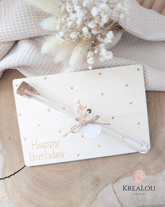 Wunscherfüller-Karte "Happy Birthday"