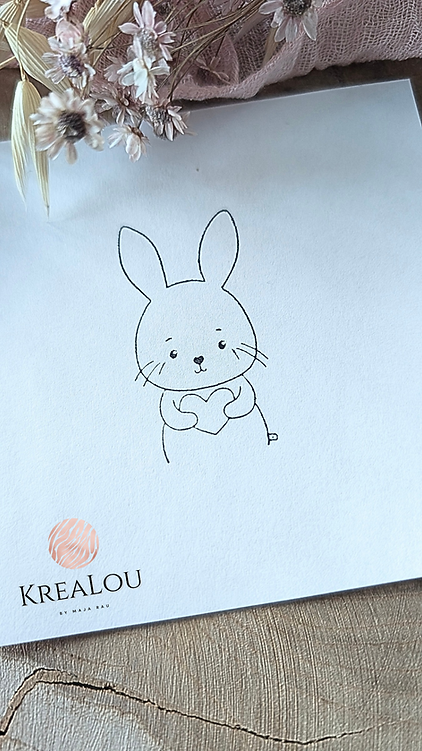 Stempel "Häschen mit Herz"