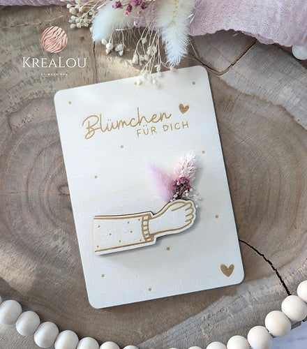 Laserdatei "Blumen-Karte" | inkl. Gewerbelizenz