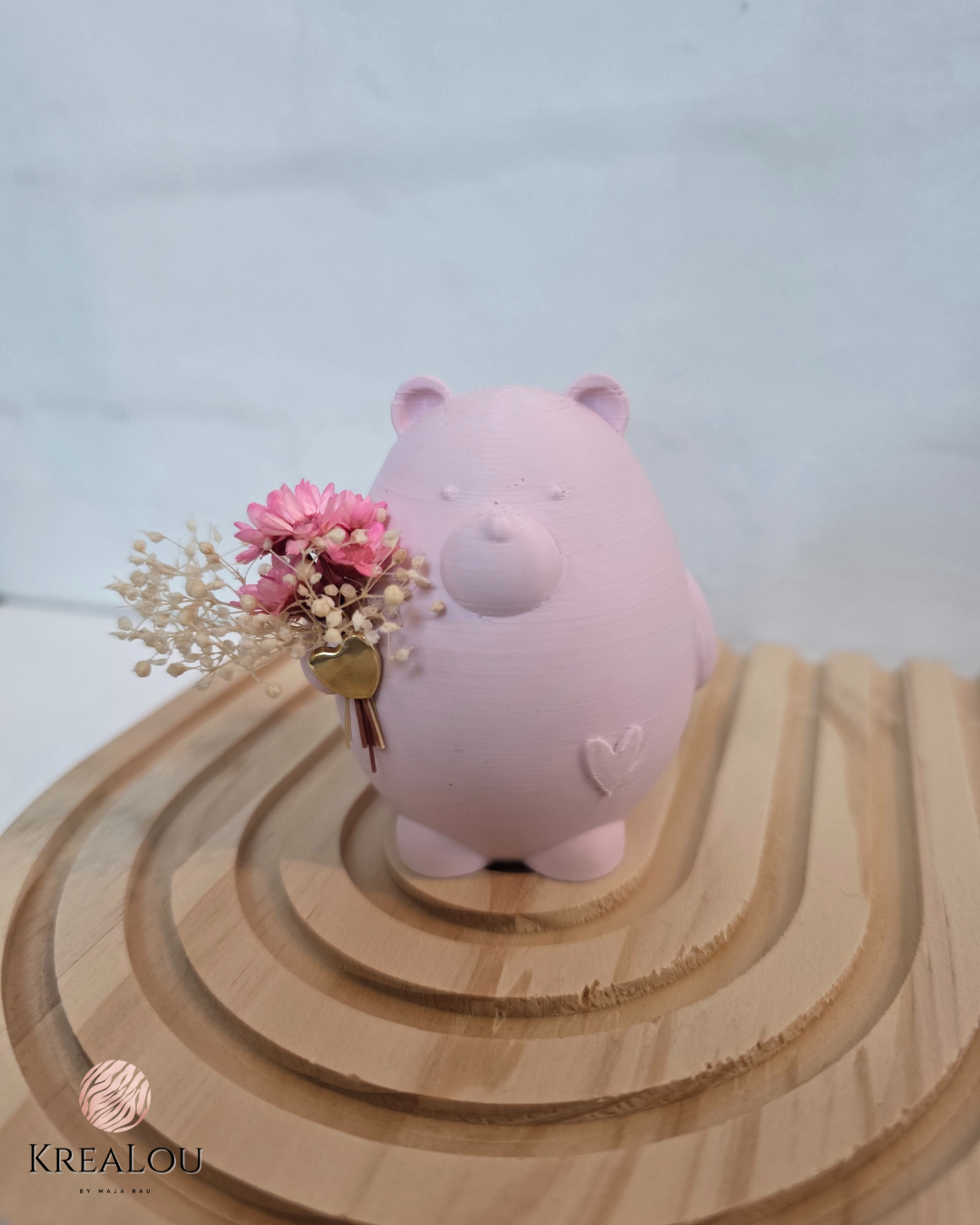 Geschenkset „Du bist unentBÄRlich“ – Bär mit Blumen & Blumensamen im Kraftkarton
