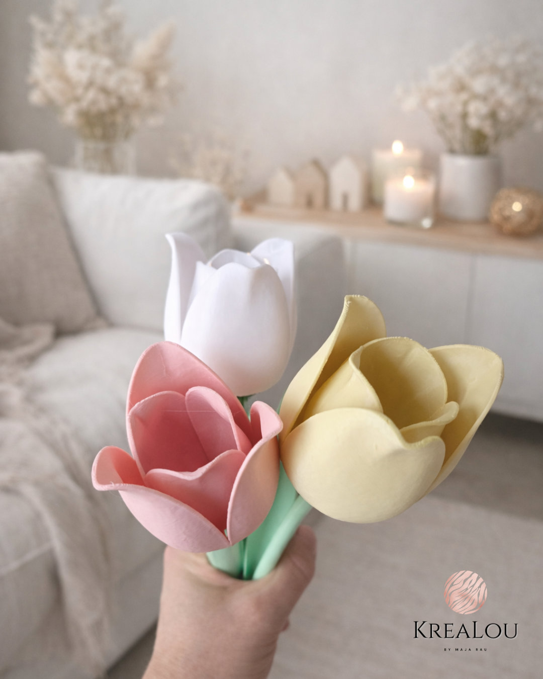 Dekotulpe 3D-gedruckt