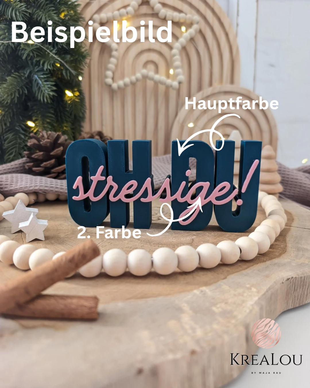 OH DU stressige! – 3D Statement Deko