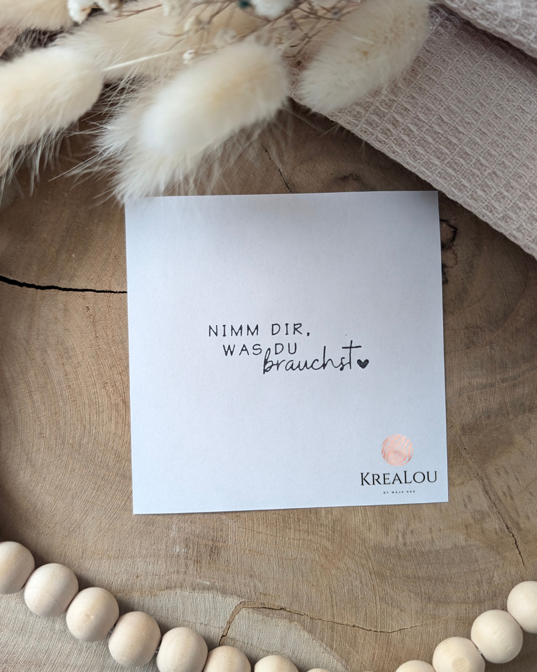 Stempel "Nimm dir, was du brauchst"