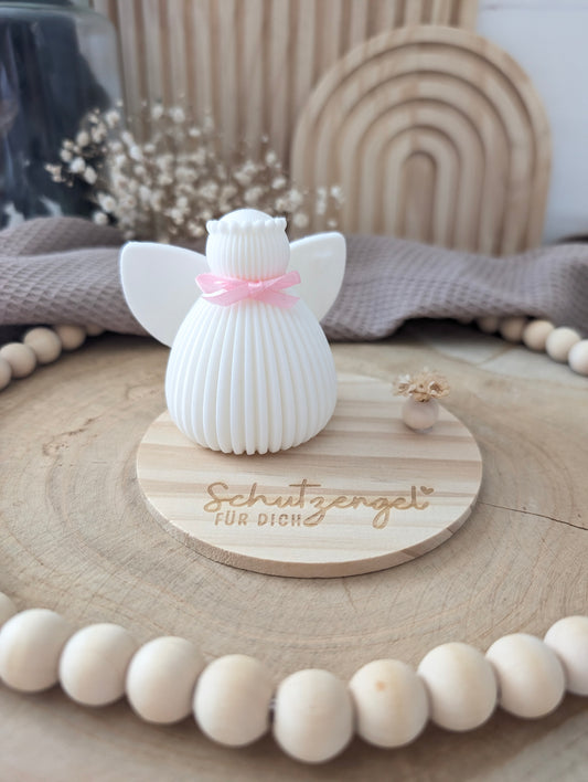 "Schutzengel für dich“ – Engel auf Holzscheibe