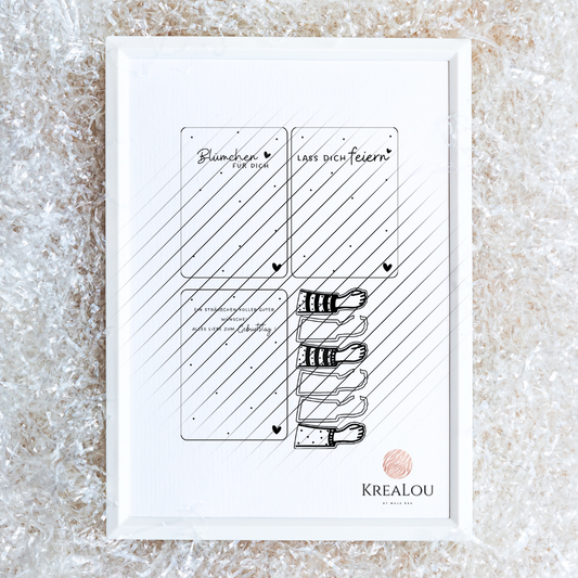 Laserdatei "Blumen-Karte" | inkl. Gewerbelizenz