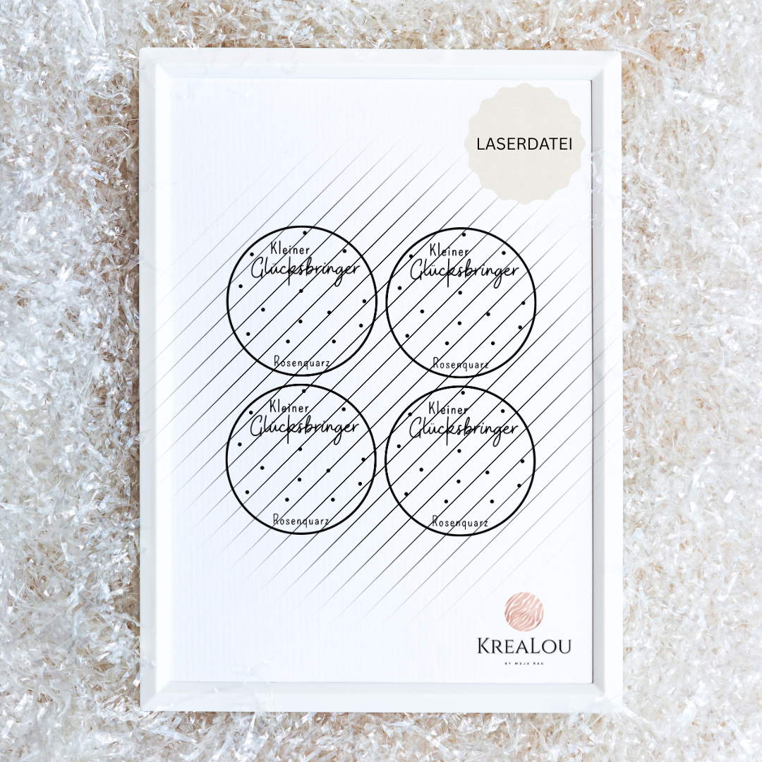 Laserdatei Glücksbringer-Scheibe | inkl. Gewerbelizenz