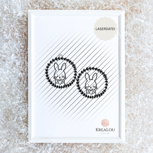 Laserdatei Osterhasenkranz | inkl. Gewerbelizenz