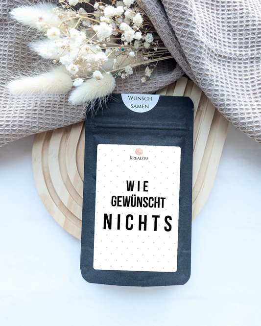 Wie gewünscht nichts | Gewürztütchen